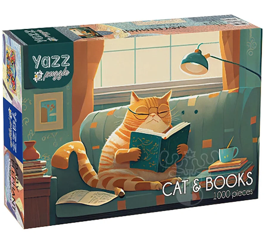 Cat & Books
